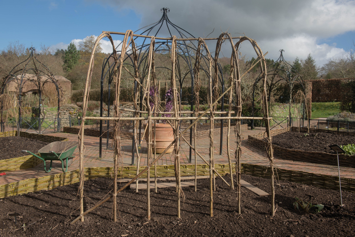 Kunstvoll geflochten, gebunden oder einfach in die Erde gesteckt - so bauen Sie sich Ihre eigene Rankhilfe