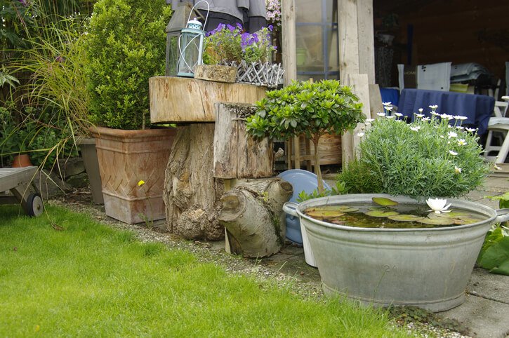 Der romantische Wasserteich