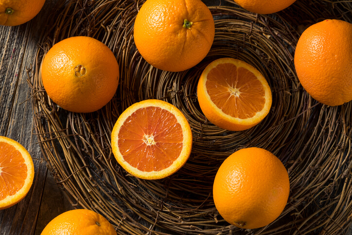 Navel- oder Nabelorangen