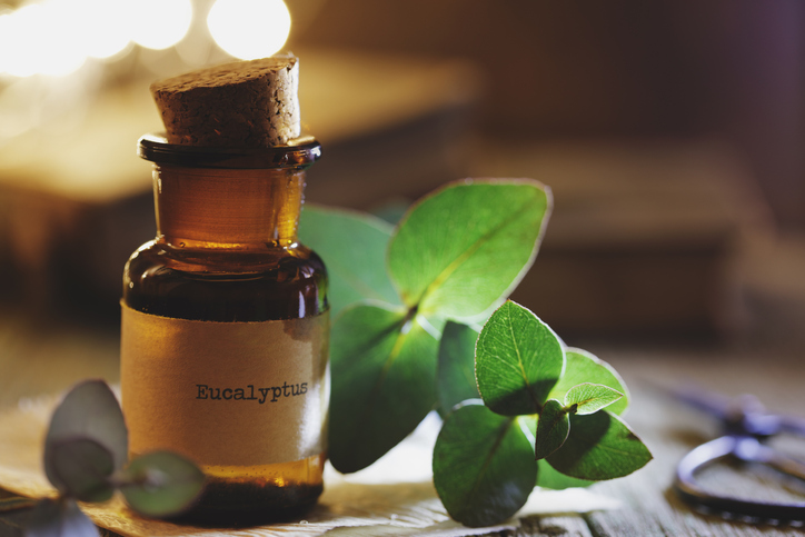 Randvoll mit ätherischen Ölen