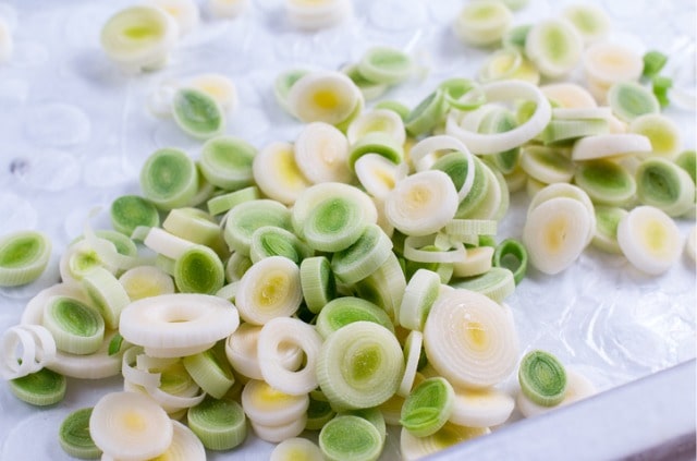 Lauch ohne Blanchieren einfrieren