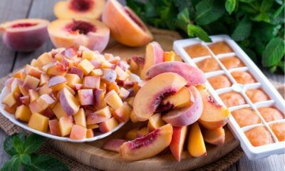 Pfirsiche einfrieren und haltbar machen