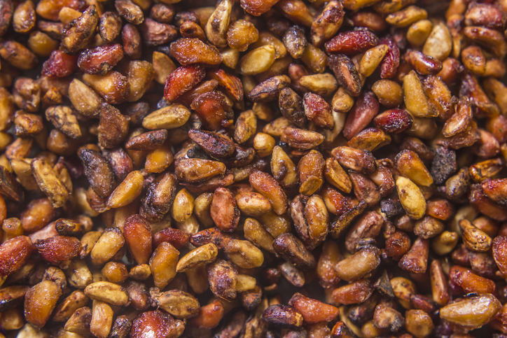 Trocknung von Granatapfelkernen im Backofen