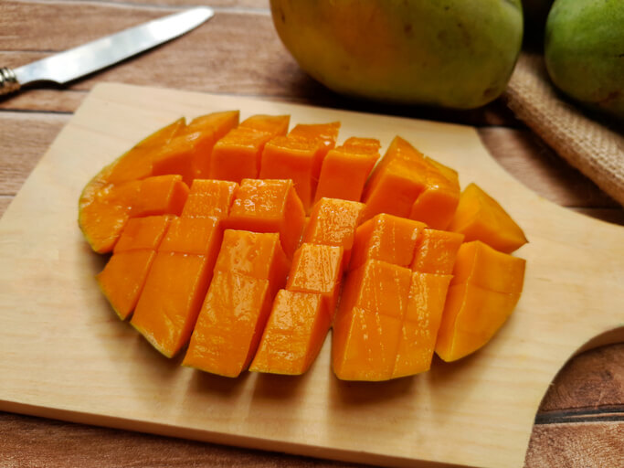 Verzehr von verfärbtem Fruchtfleisch