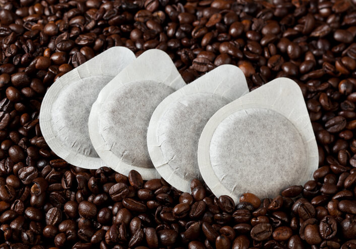 Kompostierung von Kaffeepads