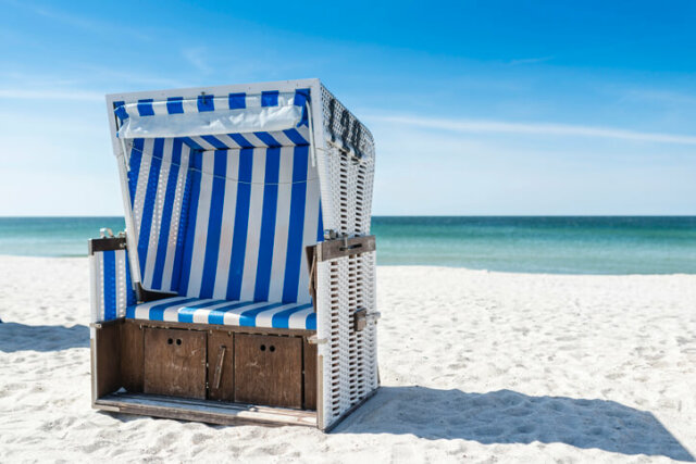 Strandkorb - kreative Dekorations-Ideen