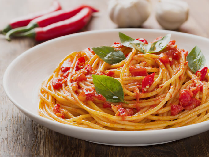 Spaghetti all'arrabbiata