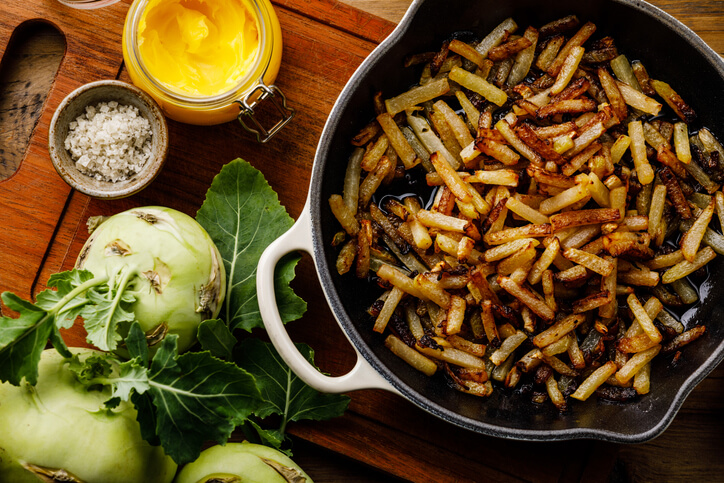Gebackener Kohlrabi