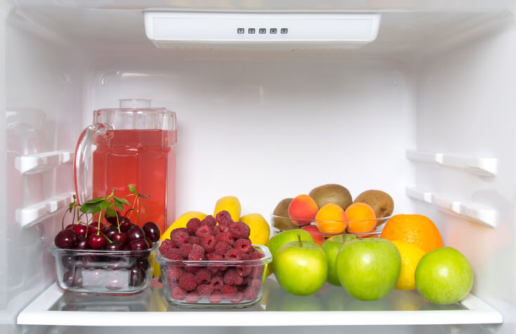 Position im Kühlschrank